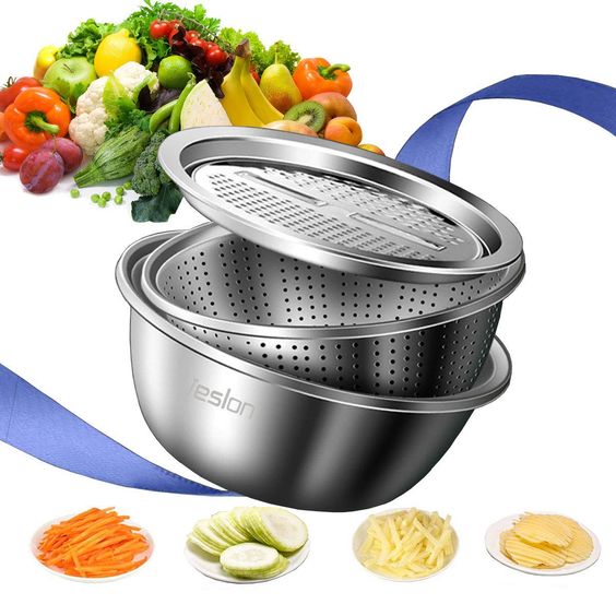 3 IN 1 Stainless Steel Colander